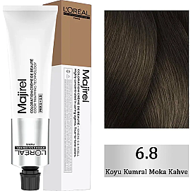 Loreal Professionnel Majirel Coloration Creme - Saç Boyası No: 6.8 Koyu Kumral Moka Kahve 60ml - Loreal Professionnel