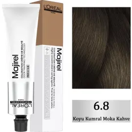 Loreal Professionnel Majirel Coloration Creme - Saç Boyası No: 6.8 Koyu Kumral Moka Kahve 60ml - Loreal Professionnel