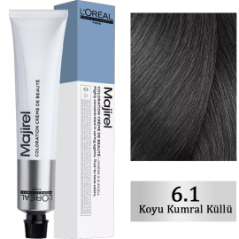 Loreal Professionnel Majirel Coloration Creme - Saç Boyası No: 6.1 Koyu Kumral Küllü 50ml - Loreal Professionnel