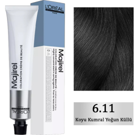 Loreal Professionnel Majirel Coloration Creme - Saç Boyası No: 6.11 Koyu Kumral Yoğun Küllü 50ml - Loreal Professionnel