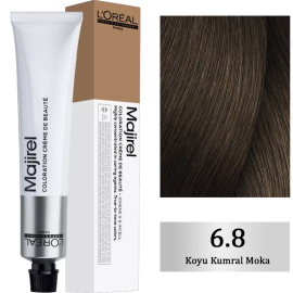 Loreal Professionnel Majirel Coloration Creme - Saç Boyası No: 6.8 Koyu Kumral Moka 50ml - Loreal Professionnel
