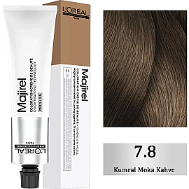 Loreal Professionnel Majirel Coloration Creme - Saç Boyası No: 7.8 Kumral Moka Kahve 60ml - Loreal Professionnel