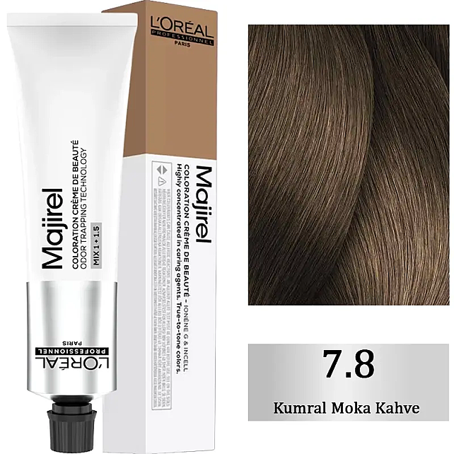 Loreal Professionnel Majirel Coloration Creme - Saç Boyası No: 7.8 Kumral Moka Kahve 60ml - 1