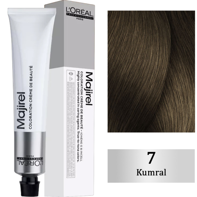 Loreal Professionnel Majirel Coloration Creme - Saç Boyası No: 7 Kumral 50ml - 1