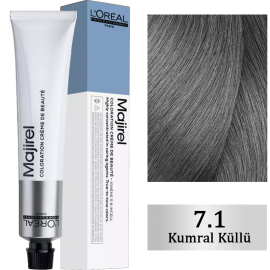 Loreal Professionnel Majirel Coloration Creme - Saç Boyası No: 7.1 Kumral Küllü 50ml - Loreal Professionnel