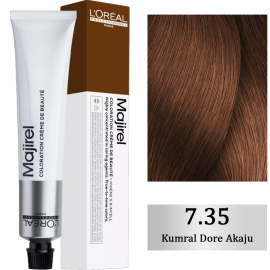 Loreal Professionnel Majirel Coloration Creme - Saç Boyası No: 7.35 Kumral Dore Akaju 50ml - Loreal Professionnel