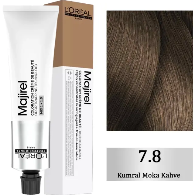 Loreal Professionnel Majirel Coloration Creme - Saç Boyası No: 7.8 Kumral Moka Kahve 60ml - 1