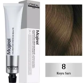 Loreal Professionnel Majirel Coloration Creme - Saç Boyası No: 8 Koyu Sarı 50ml - 1