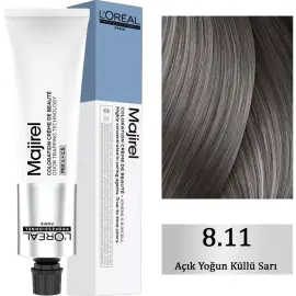 Loreal Professionnel Majirel Coloration Creme - Saç Boyası No: 8.11 Açık Yoğun Küllü Sarı 60ml - Loreal Professionnel