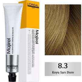 Loreal Professionnel Majirel Coloration Creme - Saç Boyası No: 8.3 Koyu Sarı Dore 50ml - Loreal Professionnel