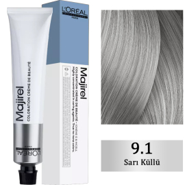 Loreal Professionnel Majirel Coloration Creme - Saç Boyası No: 9.1 Sarı Küllü 50ml - Loreal Professionnel