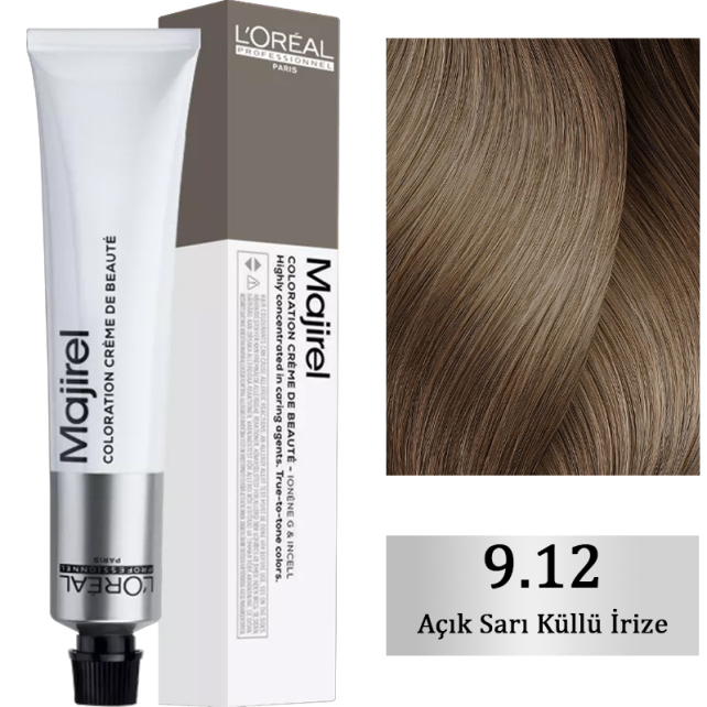 Loreal Professionnel Majirel Coloration Creme - Saç Boyası No: 9.12 Çok Açık Sarı Kül İrise 50ml - 1