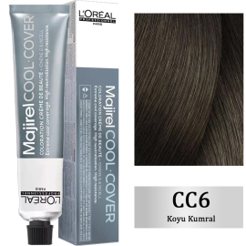 Loreal Professionnel Majirel Cool Cover - Yoğun Beyaz Kapatıcı Saç Boyası No: 6 Koyu Kumral 50ml - Loreal Professionnel