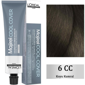 Loreal Professionnel Majirel Cool Cover - Yoğun Beyaz Kapatıcı Saç Boyası No: 6 Koyu Kumral 60ml - Loreal Professionnel