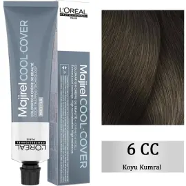 Loreal Professionnel Majirel Cool Cover - Yoğun Beyaz Kapatıcı Saç Boyası No: 6 Koyu Kumral 60ml - 1