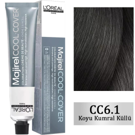 Loreal Professionnel Majirel Cool Cover - Yoğun Beyaz Kapatıcı Saç Boyası No: 6.1 Koyu Kumral Küllü 50ml - Loreal Professionnel