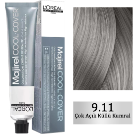 Loreal Professionnel Majirel Cool Cover - Yoğun Beyaz Kapatıcı Saç Boyası No: 9.11 Çok Açık Küllü Kumral 50ml - Loreal Professionnel
