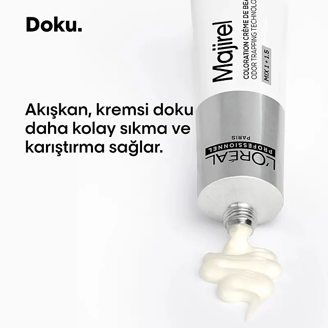 Loreal Professionnel Majirel Funda Coloration Creme Saç Boyası No: 1 Siyah 60ml - 5