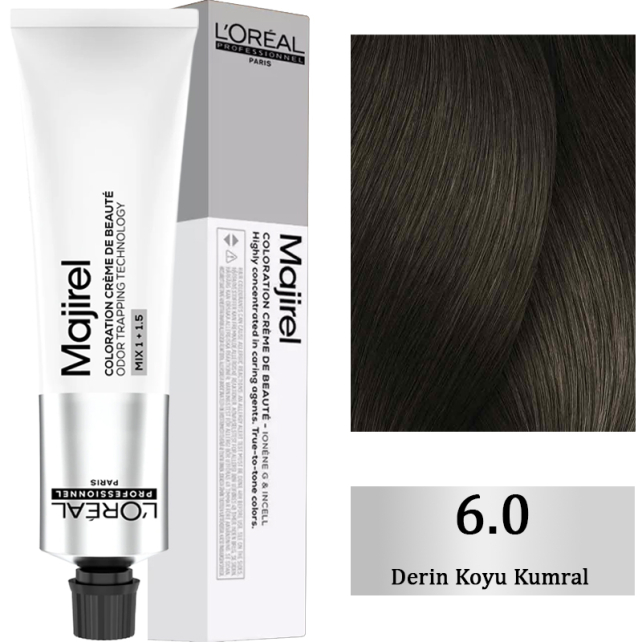 Loreal Professionnel Majirel Funda Coloration Creme Saç Boyası No: 6.0 Derin Koyu Kumral 60ml - 1