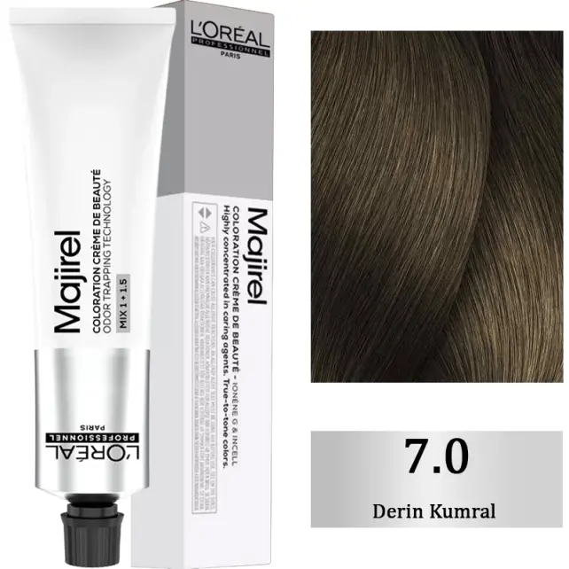Loreal Professionnel Majirel Funda Coloration Creme Saç Boyası No: 7.0 Derin Kumral 60ml - 1