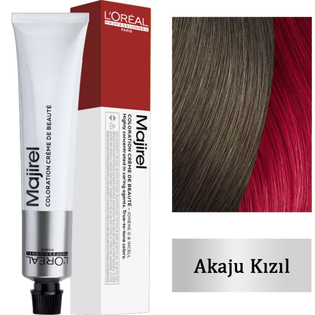 Loreal Professionnel Majirel Majicontrast - Kızıl Bakır Balyaj Boyası No: Akaju Kızıl 50ml - 1
