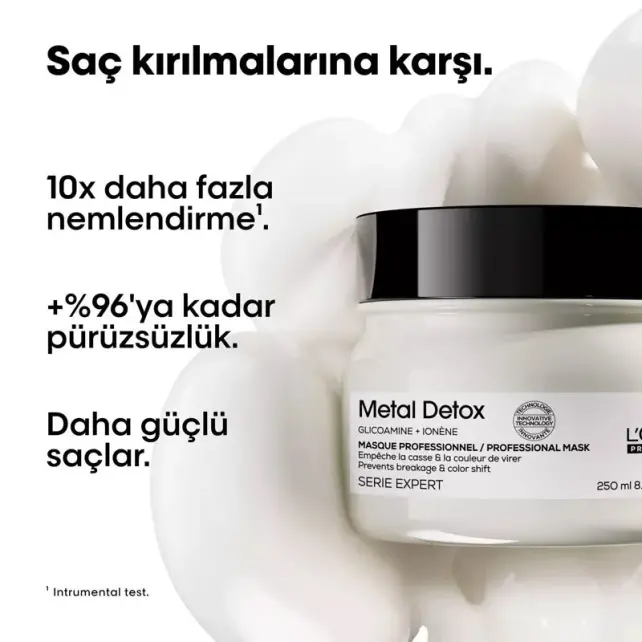 Loreal Professionnel Metal Detox Mask - Detoks Etkili Saç Bakım Maskesi 500ml - 3