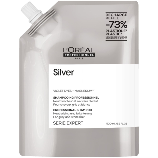 Loreal Professionnel Silver Shampoo Refill - Renk Dengeleyici Mor Şampuan 500ml - 1