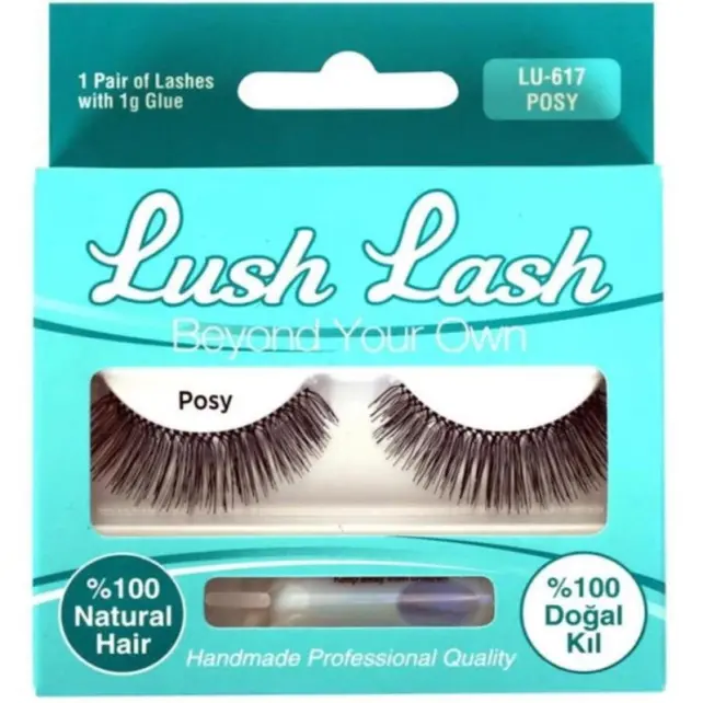 Lush Lash %100 Doğal Kıl Takma Kirpik K:LU-617 - 1