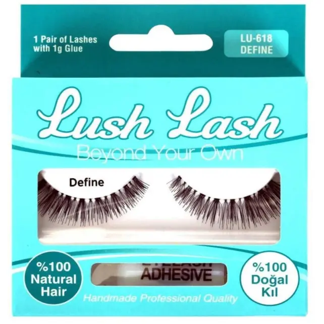 Lush Lash %100 Doğal Kıl Takma Kirpik K:LU-618 - 1