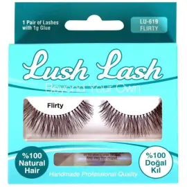 Lush Lash %100 Doğal Kıl Takma Kirpik Kod: LU-619 - Lush Lash