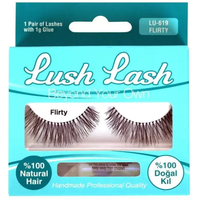 Lush Lash %100 Doğal Kıl Takma Kirpik Kod: LU-619 - 1