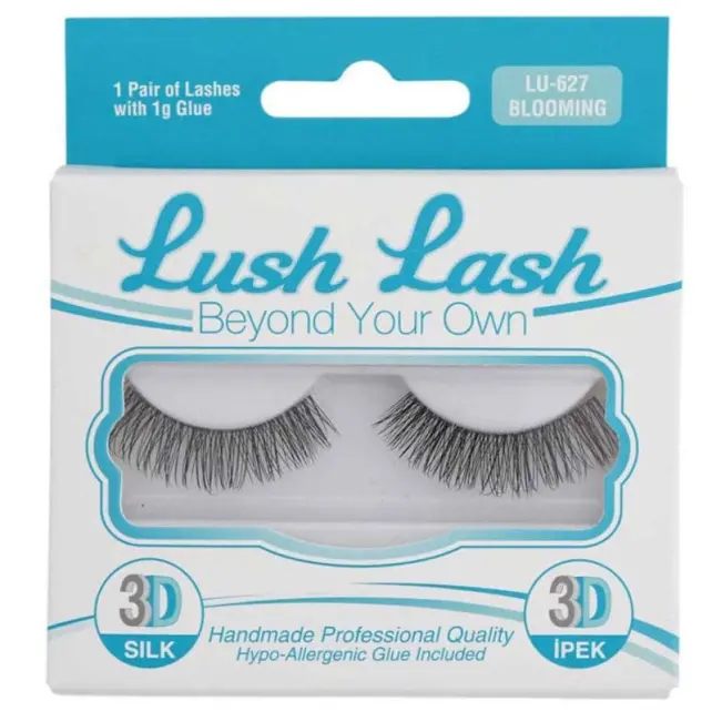 Lush Lash 3D İpek Takma Kirpik Blooming LU-627 - 1