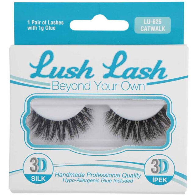 Lush Lash 3D İpek Takma Kirpik Catwalk LU-625 - 1