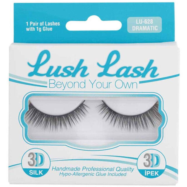 Lush Lash 3D İpek Takma Kirpik Dramatic LU-628 - 1