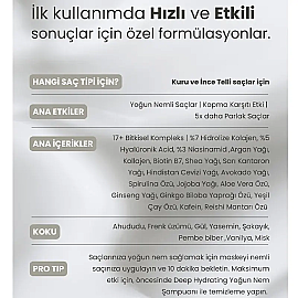 Matsu Deep Hydrating Mask - Kuru Saç Yoğun Nem Maskesi 350ml - 3