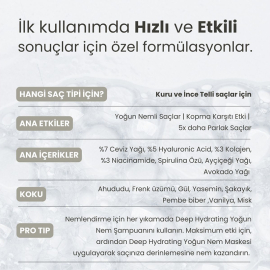 Matsu Deep Hydrating Shampoo - Yoğun Nem Şampuanı 350ml - 3