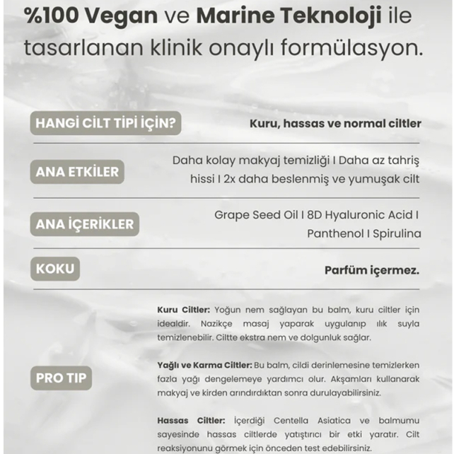 Matsu Marine Algae Cleansing Balm - Yüz Temizleme Balsamı 100g - 4