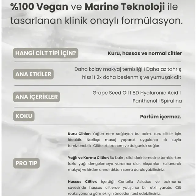 Matsu Marine Algae Cleansing Balm - Yüz Temizleme Balsamı 100g - 4