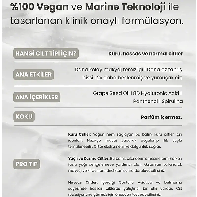 Matsu Marine Algae Cleansing Balm - Yüz Temizleme Balsamı 100gr - 4
