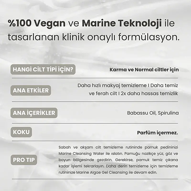 Matsu Marine Algae Micellar Water - Yüz Temizleme Suyu 250ml - 4