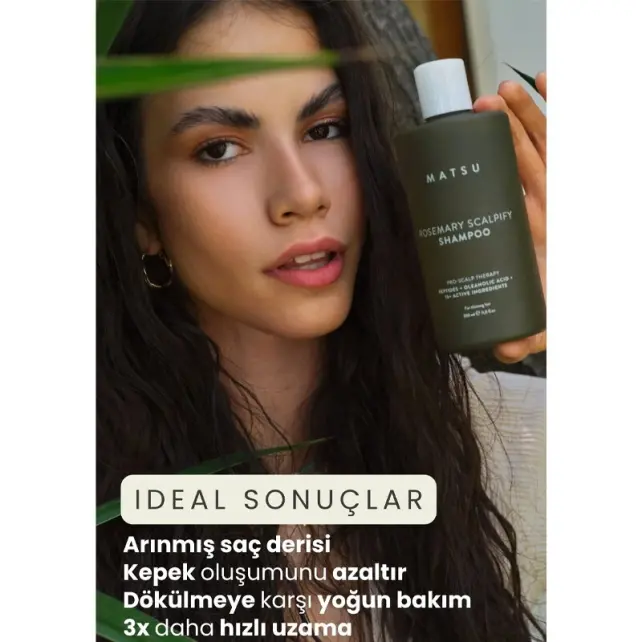 Matsu Rosemary Scalpify Shampoo - Dökülme Karşıtı Biberiye Bakım Şampuanı 350ml - 4
