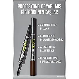Maybelline Brow Insert - Çift Uçlu Kaş Kalemi No: 04.5 Ash Brown - 3