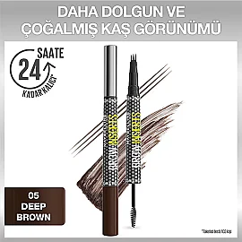 Maybelline Brow Insert - Çift Uçlu Kaş Kalemi No: 05 Deep Brown - 7