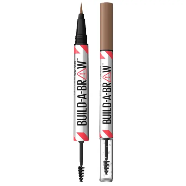 Maybelline Bulid-A-Brow 2 In 1 Brow Pen - Kaş Kalemi No: 255 Soft Brown - 1