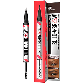 Maybelline Bulid-A-Brow 2 In 1 Brow Pen - Kaş Kalemi No: 259 Ash Brown - 2