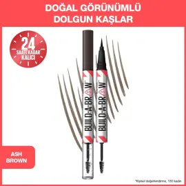 Maybelline Bulid-A-Brow 2 In 1 Brow Pen - Kaş Kalemi No: 259 Ash Brown - 3