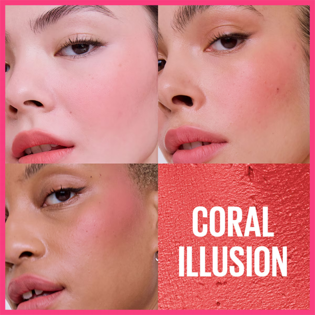 Maybelline Cloudtopia Cheek Lip Mousse - Köpük Dokulu Mat Allık No: 05 Coral Illusion - 4