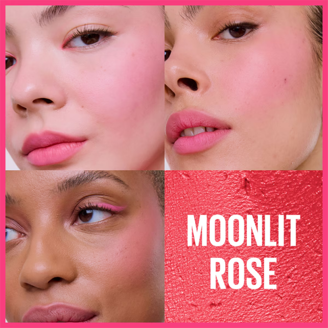 Maybelline Cloudtopia Cheek Lip Mousse - Köpük Dokulu Mat Allık No: 07 Moonlit Rose - 3