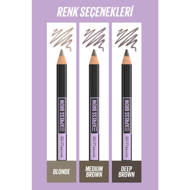 Maybelline Express Brow Shaping Pencil - Kaş Kalemi No: 02 Blonde - 3