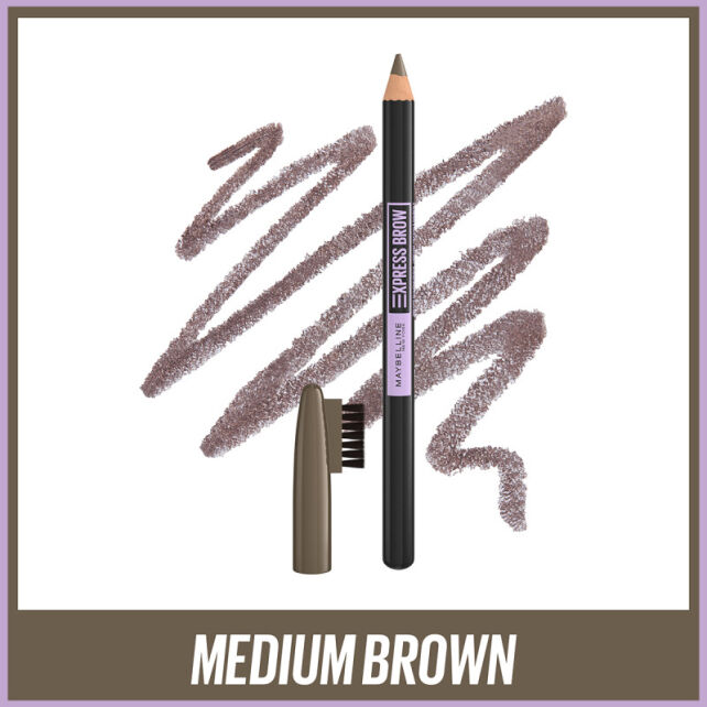 Maybelline Express Brow Shaping Pencil - Kaş Kalemi No: 04 Medium Brorwn - 2